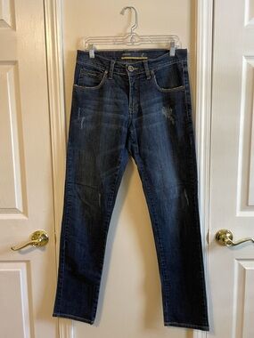 ILICITO (from Brazil) Men's Dark Blue Slim Straight Jeans, Size 32x32